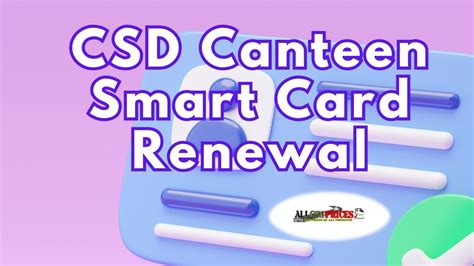 canteen smart card smart chip noida|CSD AFD Portal : How to Register and Login in 5 steps .